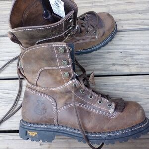 Georgia Boot Brown Leather Winter Boots